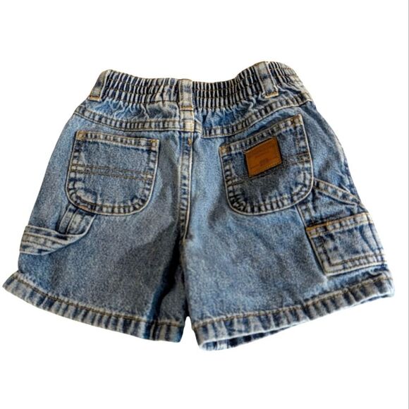Faded‎ Glory Vintage Infant Carpenter Denim Jean Shorts Y2k - Picture 1 of 6